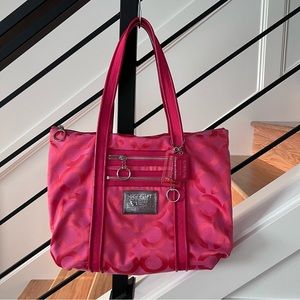 Coach Poppy Pink Large Handbag